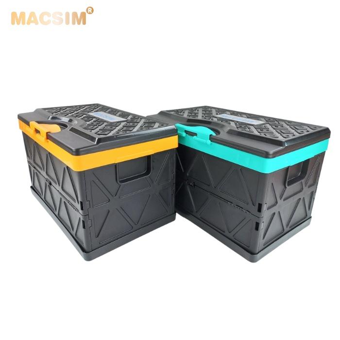 Hộp đựng đồ xếp gọn kích thước 50cm x 32cm x 31cm - hộp đựng đồ trong cốp ô tô nhãn hiệu Macsim 3W chất liệu PP cao cấp