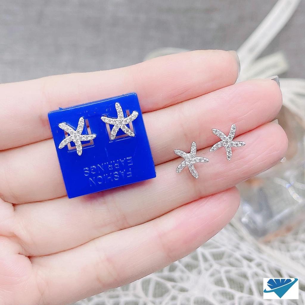 Khuyên tai bạc nữ bạc ý sang trọng cuốn hút, ACJ3590
