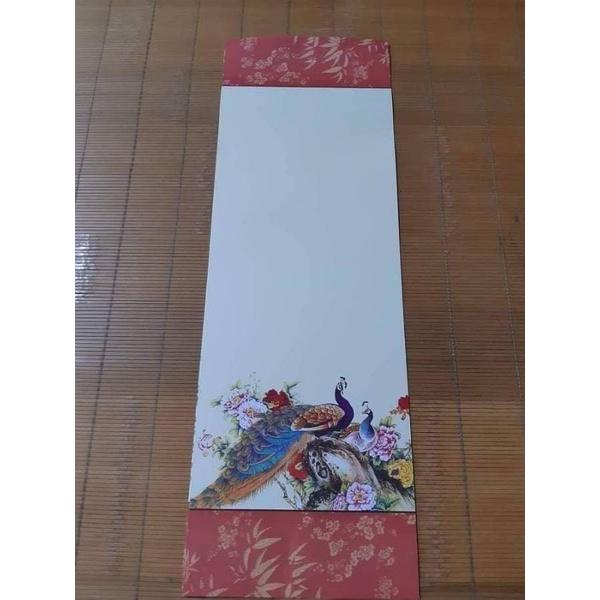 Combo 10 tờ giấy viết thư pháp 20x55cm bao gồm cả nẹp treo