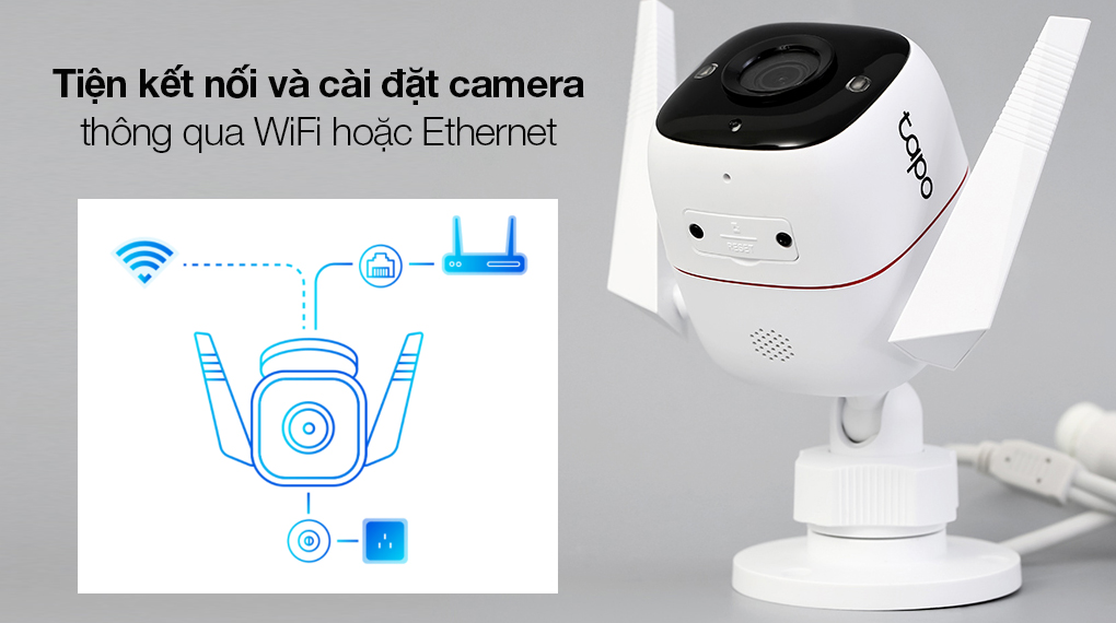 Camera Wi-Fi An Ninh Ngoài Trời Tp-link Tapo C310 Độ Phân Giải 3MP | Hàng Chính Hãng | Màu Trắng