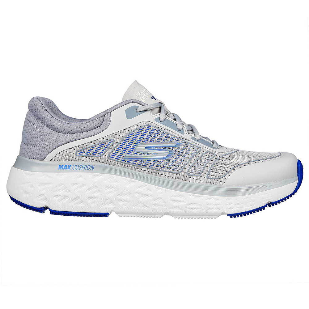 Skechers Nam Giày Thể Thao Chạy Bộ Tập Gym, Thường Ngày, Đi Học, Đi Làm Max Cushioning Delta Spectral Running Air-Cooled Goga Mat Anti-Slip, Goodyear Rubber, Goodyear Anti-Slip, Max Cushioning, Ortholite, Ultra Go - 220357-GYBL