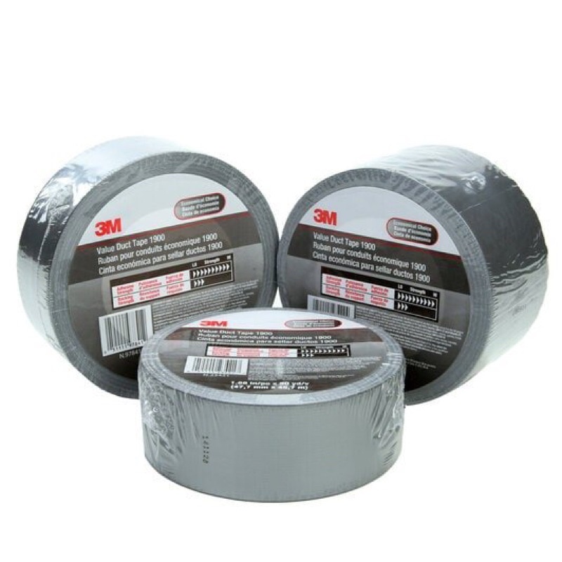 Băng Keo Vải Siêu Cường Đa Dụng 3M Value Duct Tape 1900 Sliver Chính Hãng - 47,7mm x 45,7m - 3M Long Vu