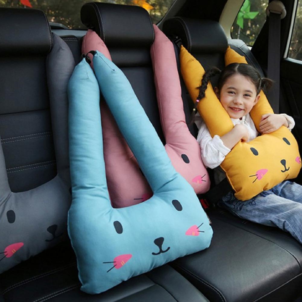 Gối Cổ Di Động Thoải Mái PP Cotton Hoạt Hình Dễ Thương Họa Tiết Ô Tô Sang Trọng Gối Tựa Đầu Cho Bé Phụ Kiện Xe Hơi Ремень