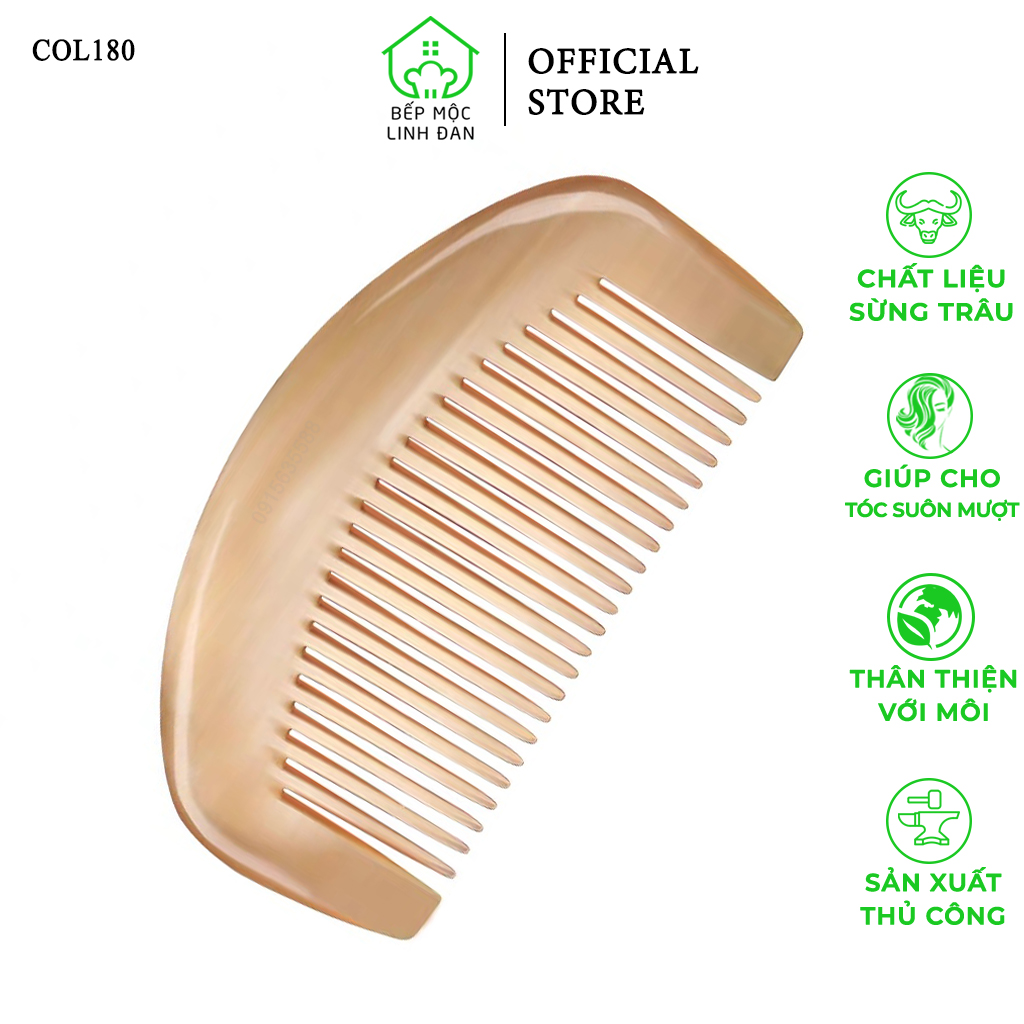 Lược Sừng Múi Bưởi Mini Phụ Kiện Bỏ Túi Tiện Dụng