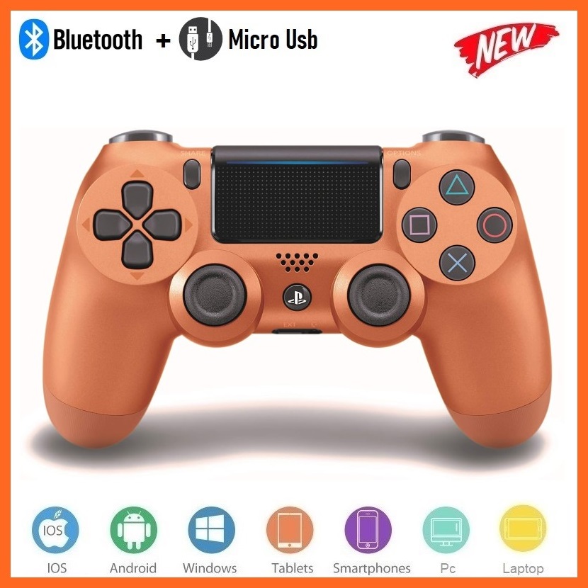 Gamepad Không dây Bluetooth PlayStation Copper cho máy tính - điện thoại - máy game Console