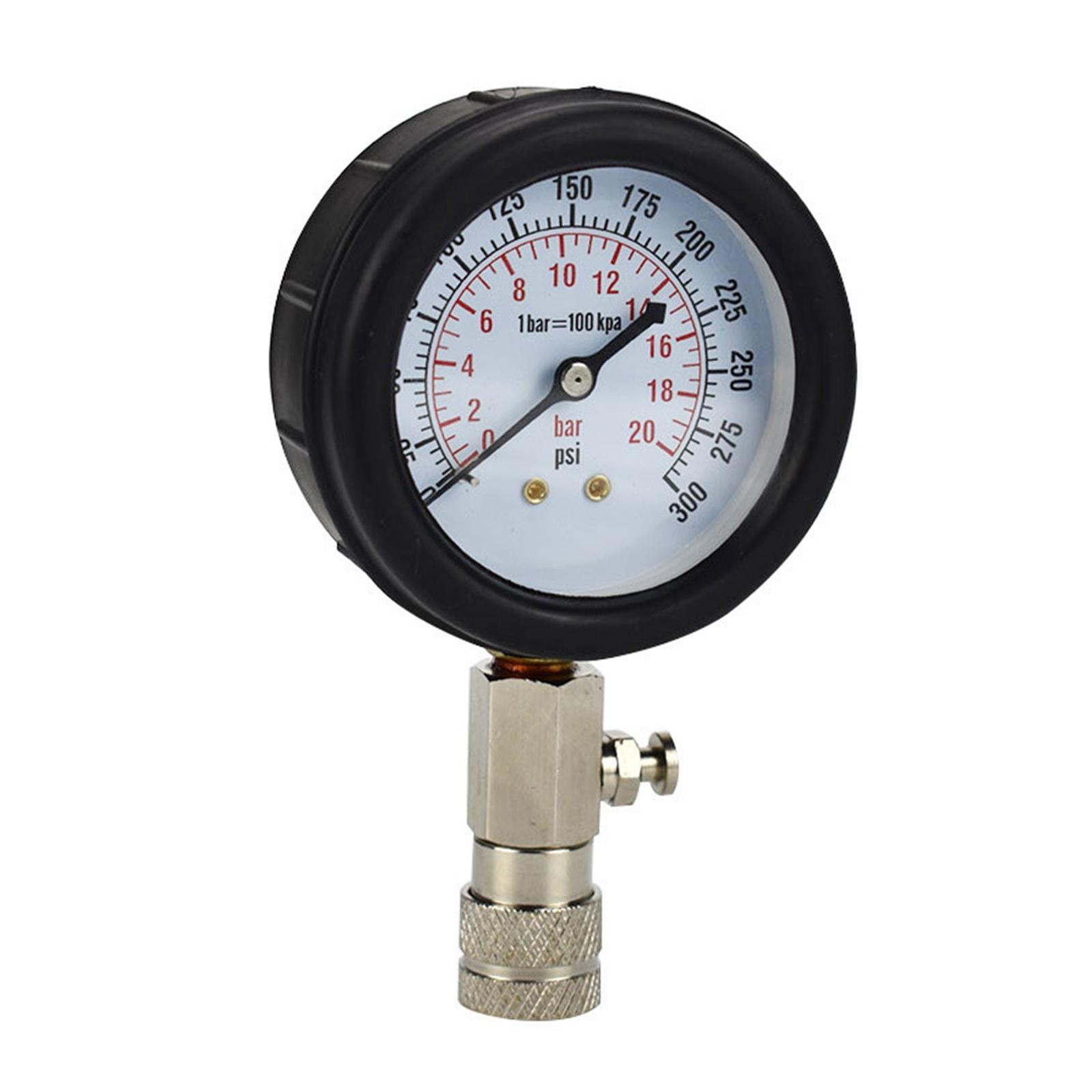 Set of 8 Petrol Engine Cylinder Compression Tester Tool 0-300 PSI Hardware