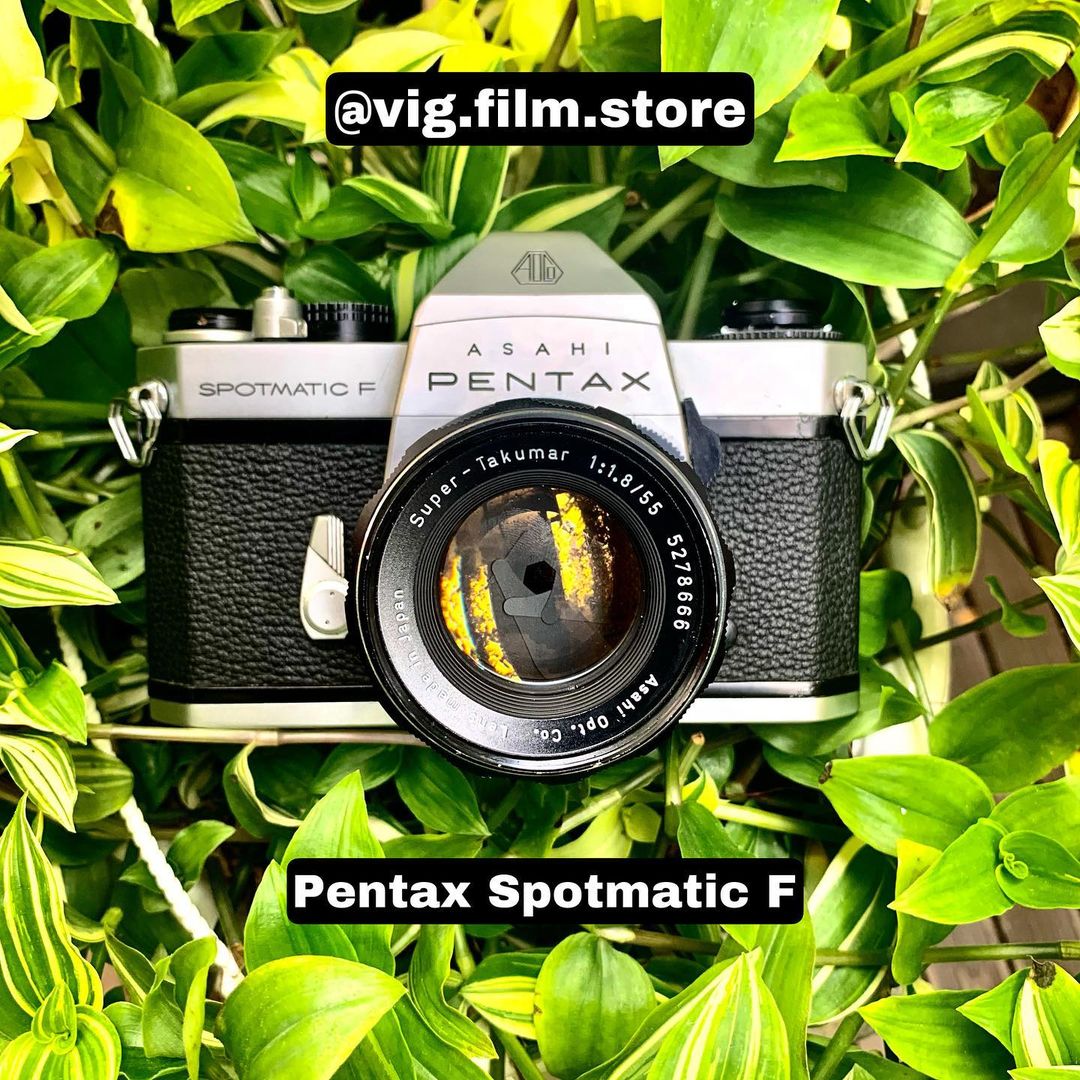 MÁY ẢNH FILM SPOTMATIC F KÈM LENS 55.18