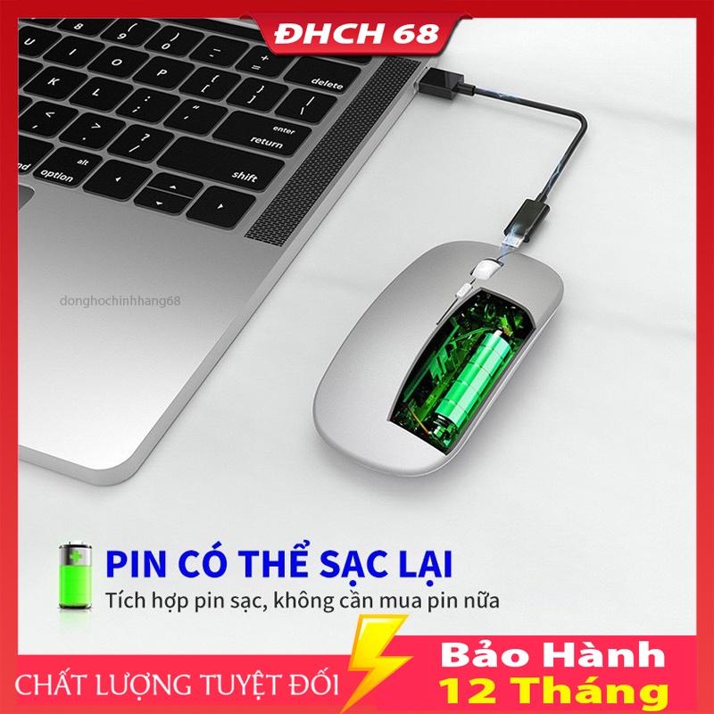 Chuột Không Dây Bluetooth A68 Pro Bản Nâng Cấp Của Chuột A2 Pro Dùng Pin Sạc, Click Không Gây Tiếng Ồn