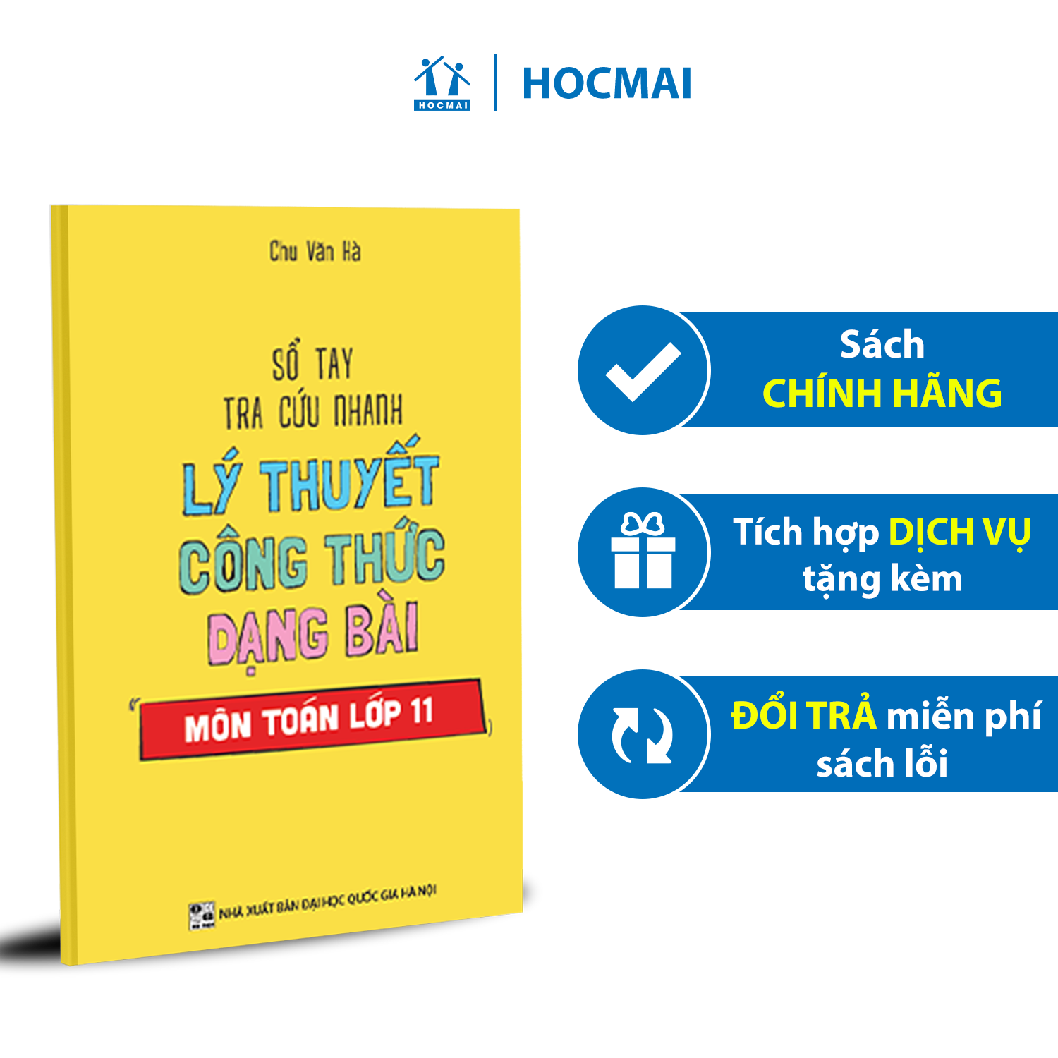 Sổ tay tra cứu nhanh lý thuyết công thức dạng bài môn Toán lớp 11