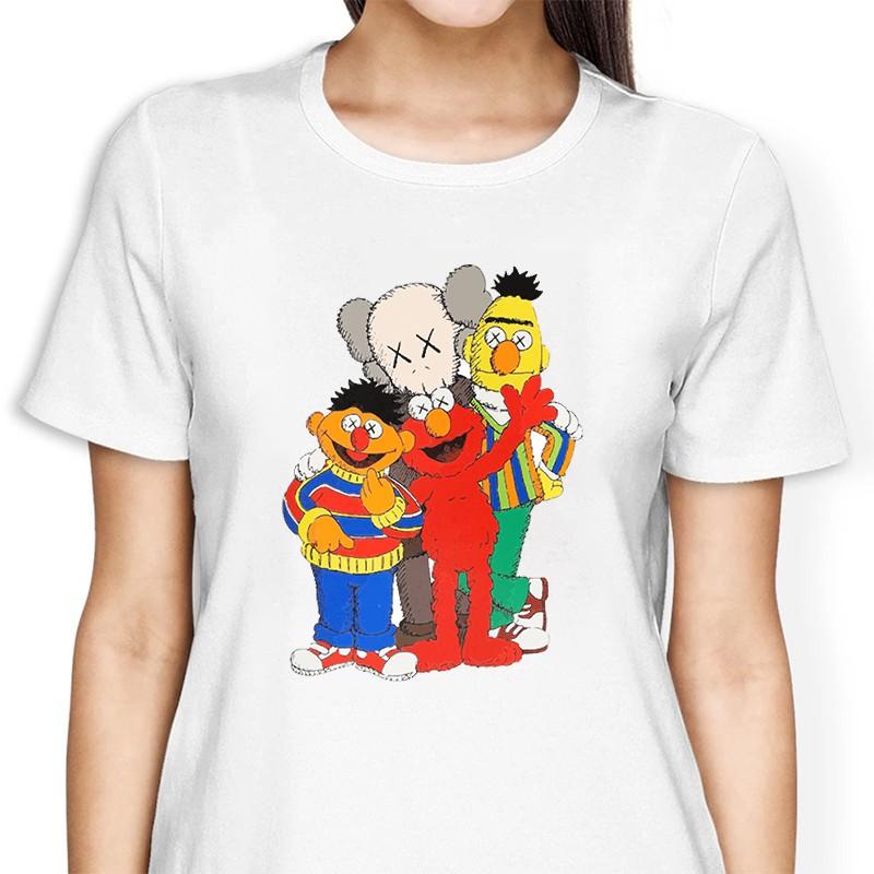 Áo Phông Nam Nữ Tay Ngắn Kaws Hoạt Hình - Mã AT034