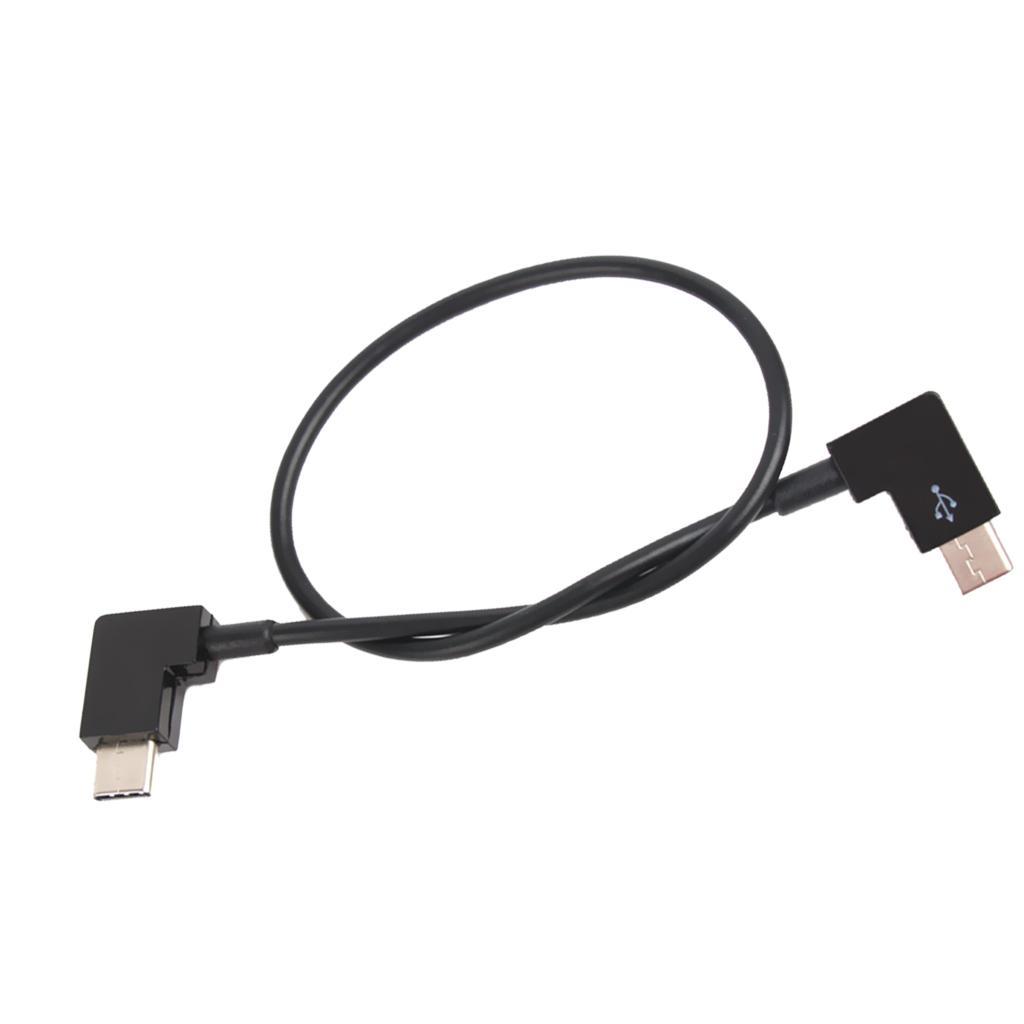 3 Pcs Right Angle USB 3.1 Type-C USB-C Male to Male Extension Cable Cord