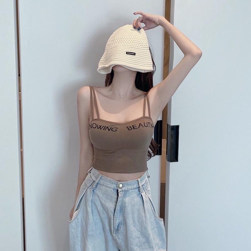 Áo bra croptop dây kép nâng ngực siêu đẹp