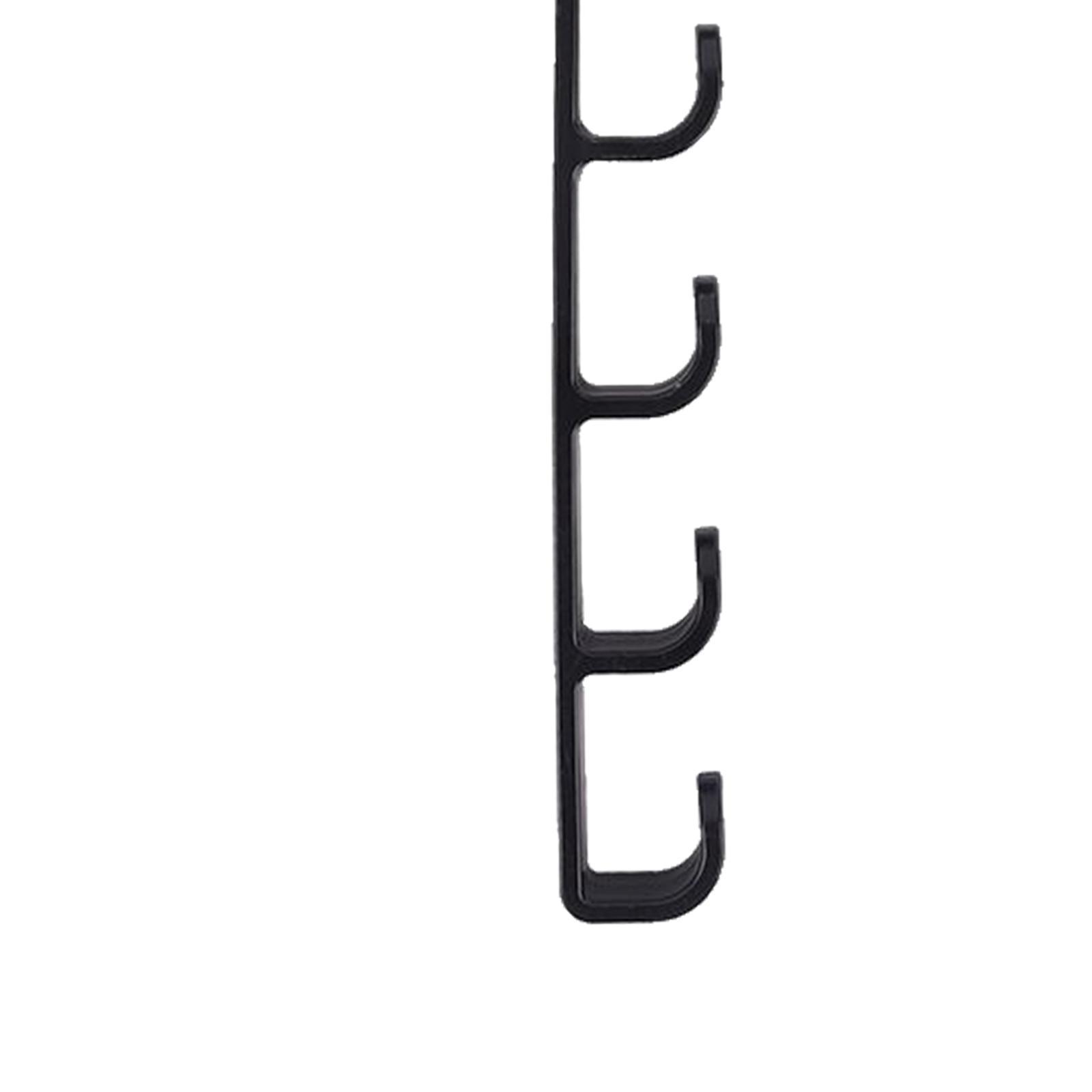 Door Hook with 5 Hooks Behind The Door for Hanging Clothes Kitchen Bathroom
