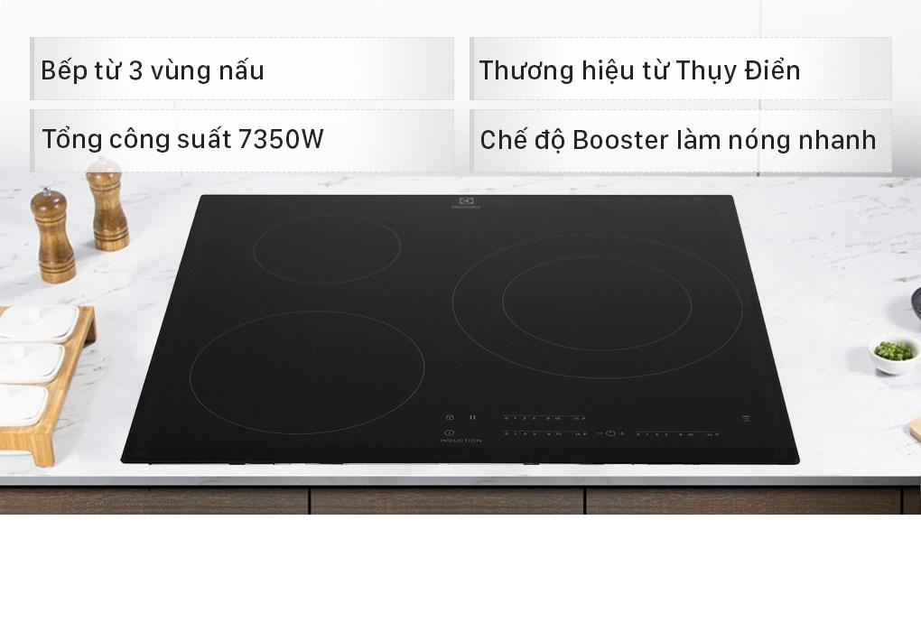 Bếp từ 3 vùng nấu lắp âm Electrolux LIT60342 -HÀNG CHÍNH HÃNG