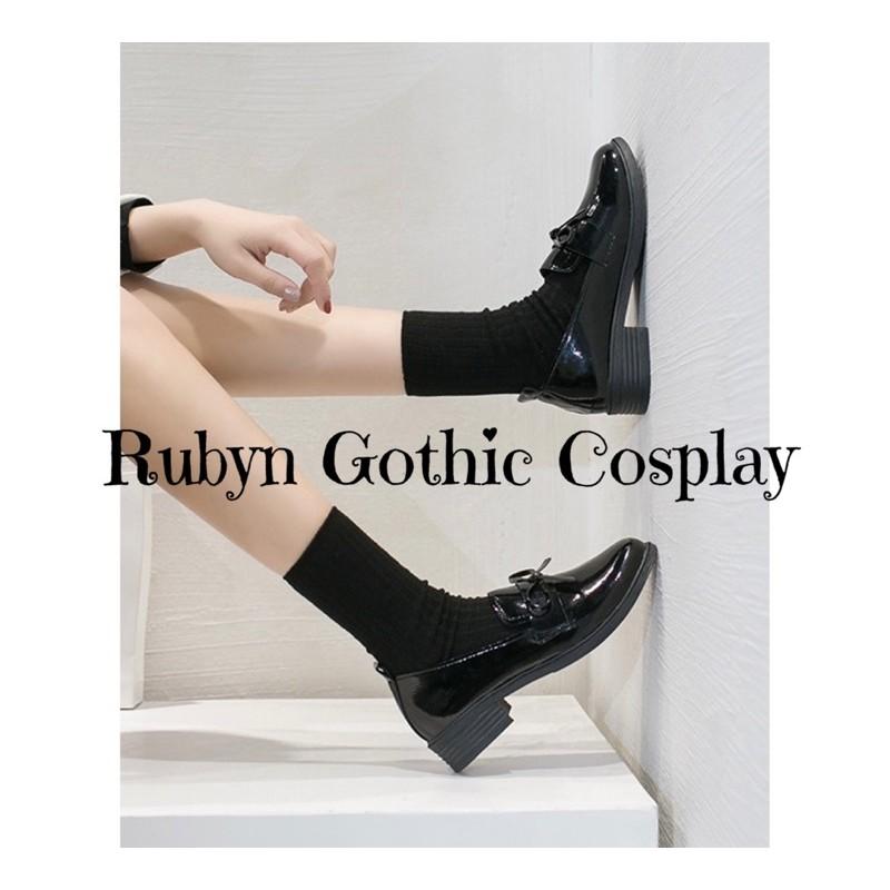 Giày Búp Bê Lolita Oxford da bóng phối nơ nhỏ xinh xắn ( Size 35 - 40 ) 203