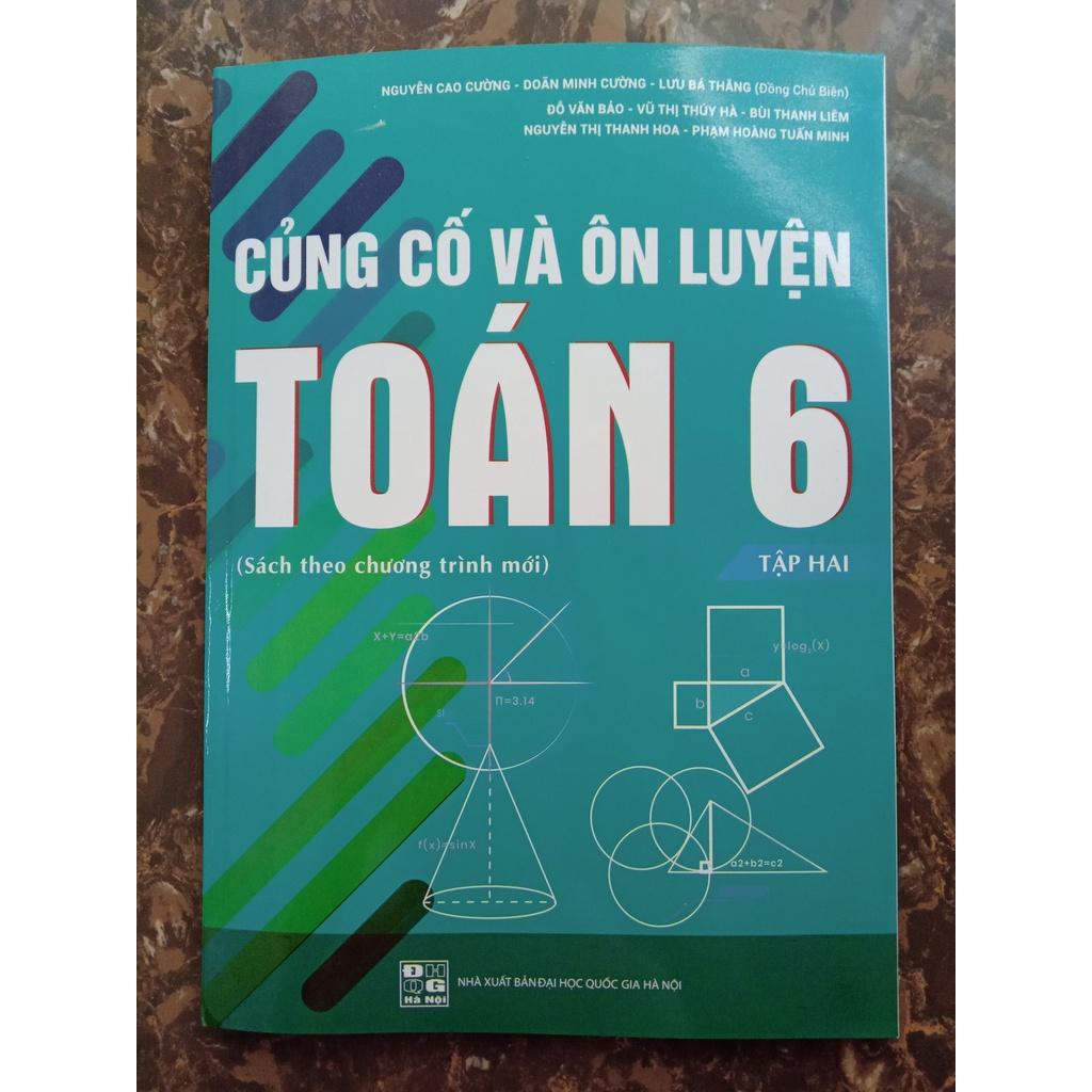 Sách – Combo Củng cố và ôn luyện Toán 6 (Tập 1 và Tập 2)