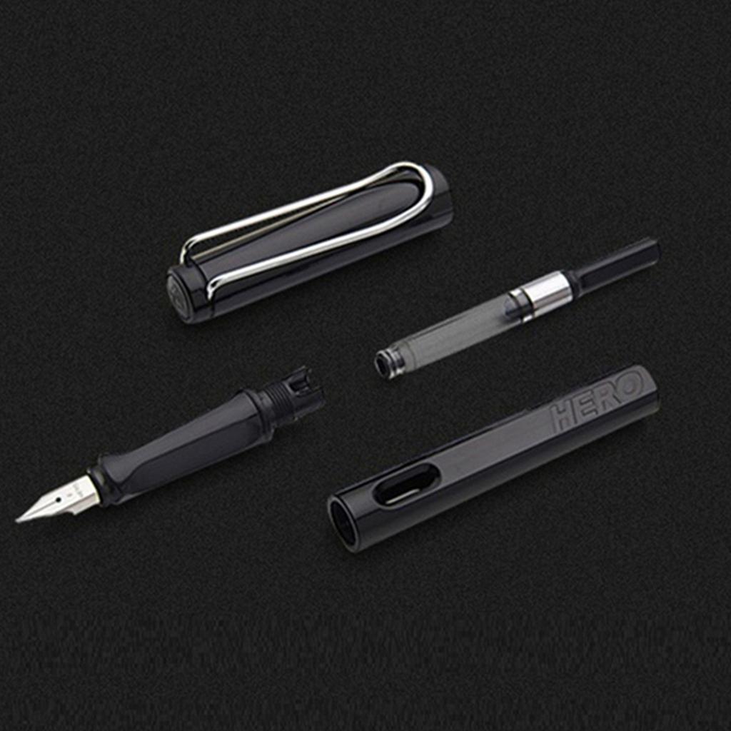 Fountain Pen 0.5mm 0.38mm Nibs With Ink Refill Office School Stationery