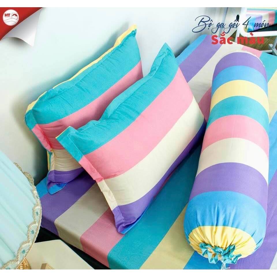 Bộ ga gối cotton poly giá rẻ 4 món