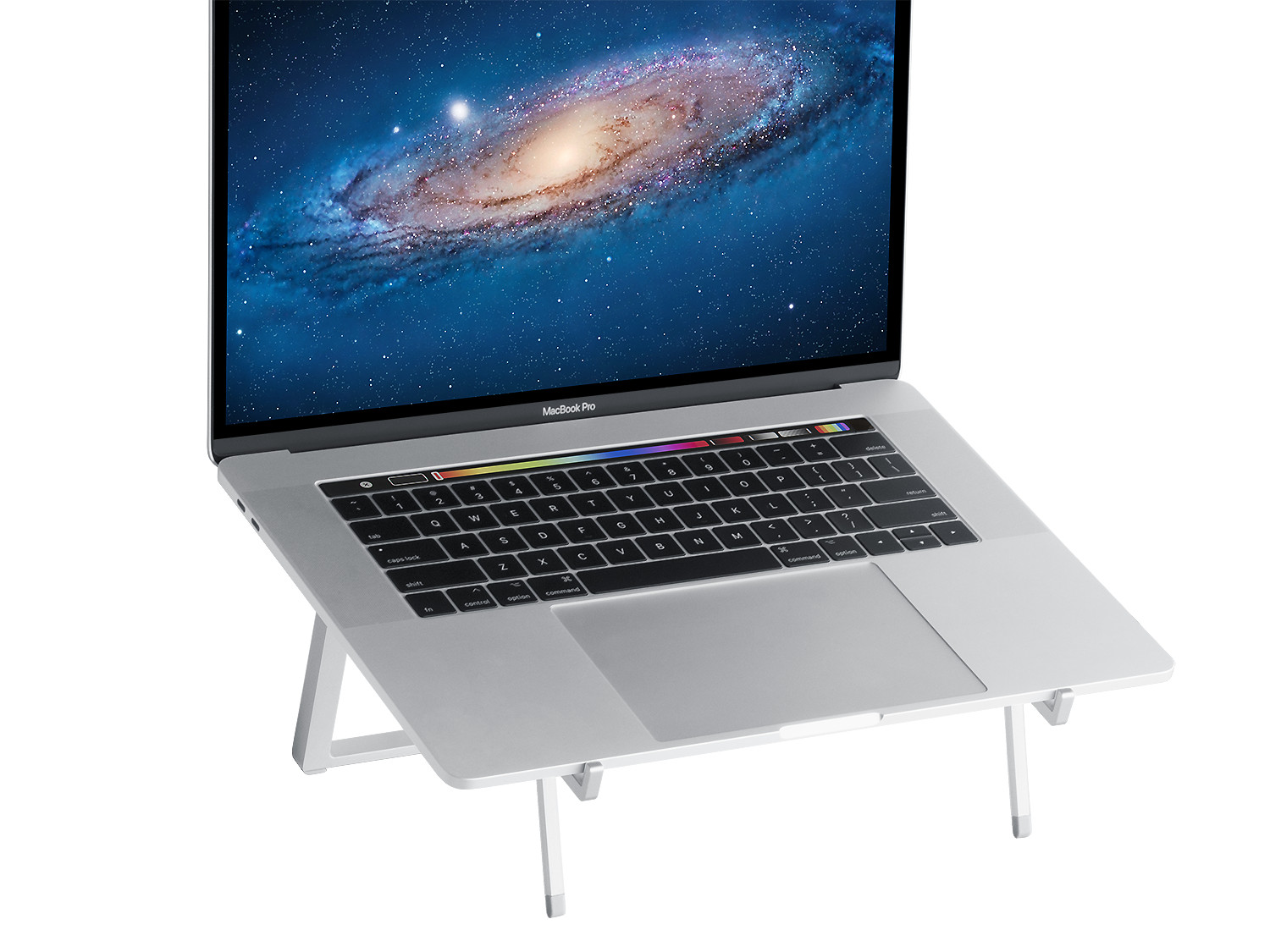 ĐẾ TẢN NHIỆT RAIN DESIGN FOR MACBOOK/LAPTOP (USA) MBAR PRO+ FOLDABLE LAPTOP SILVER - RD - Hàng Chính Hãng-10084