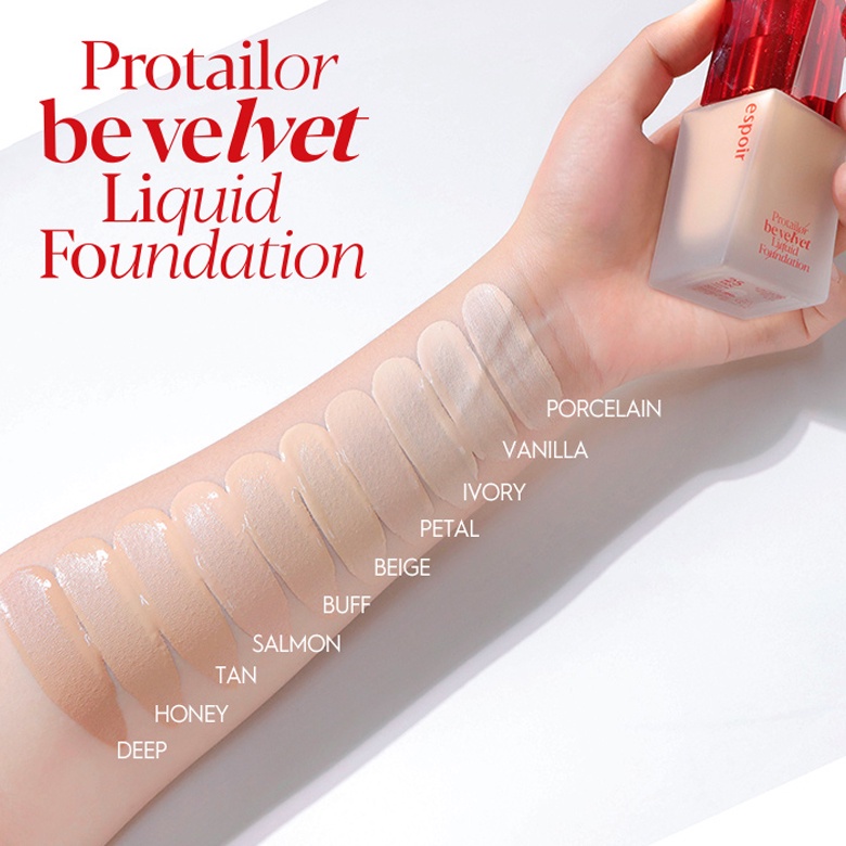 Kem Nền Siêu Che Phủ Espoir Pro Tailor Foundation Be Velvet SPF22 PA++ 30ml