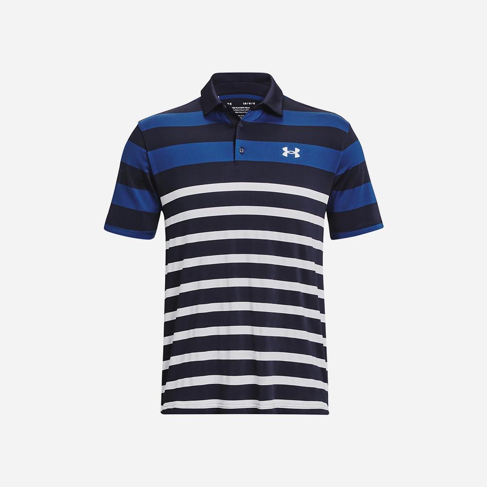 Áo polo thể thao nam Under Armour Playoff 3.0 Stripe - 1378676-411