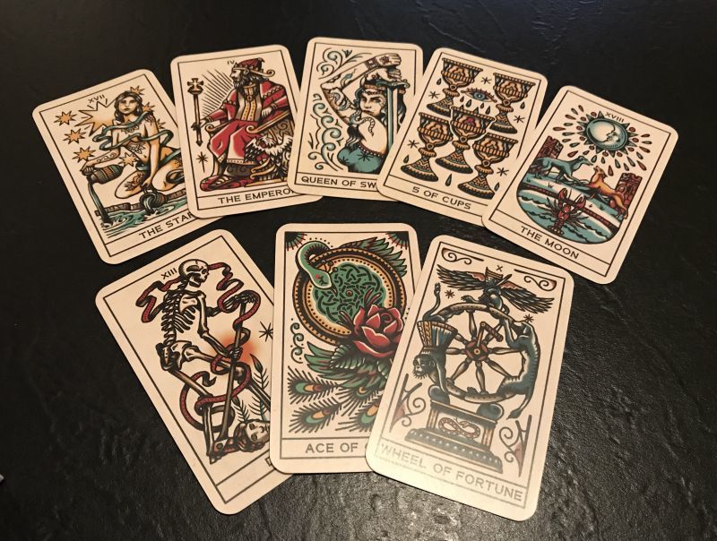 Bộ Tarot Tattoo Tarot Ink & Intuition Bài Bói New