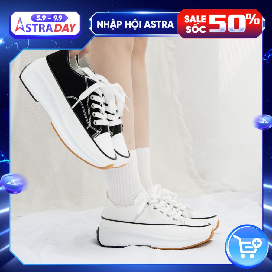 Giày Thể Thao Nữ thời trang MWC giày sneaker đế cao cá tính siêu HOT NUTT- 0575