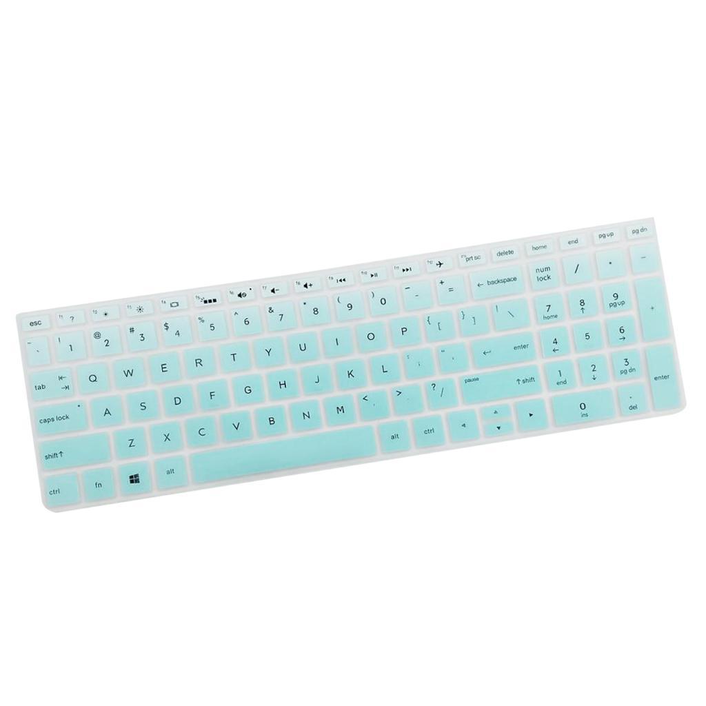 Laptop Soft Silicone Keyboard Skin Cover for 15.6 "BF Clear Pink \ U0026 Green