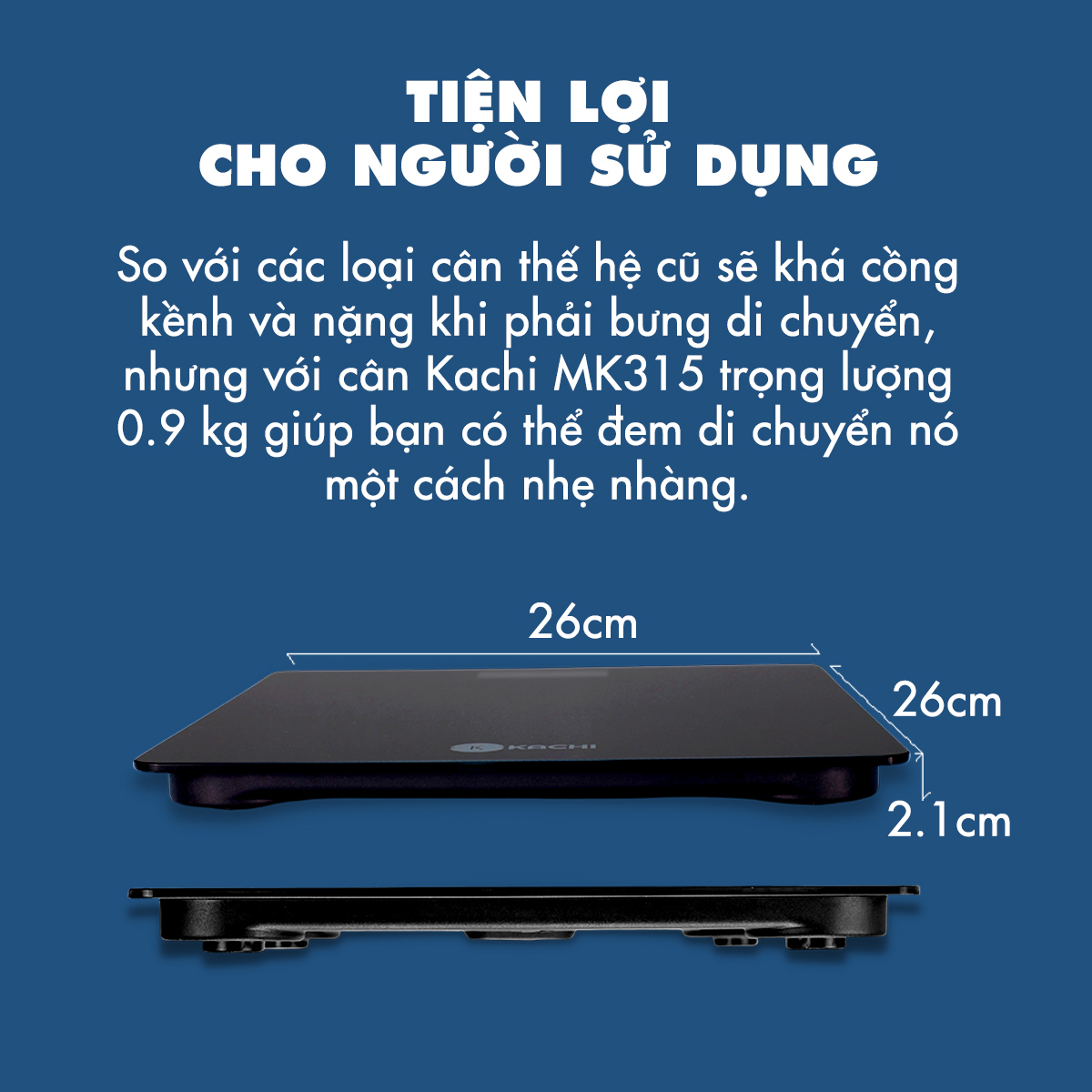 Cân Điện Tử thông minh Kachi MK315 - Hàng chính hãng