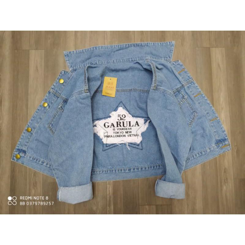 Áo khoác jeans nữ hình ngôi sao