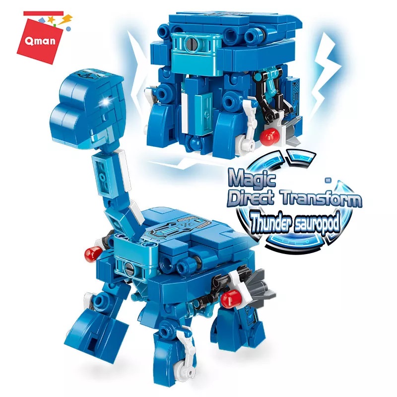 Đồ chơi lắp ráp, xếp hình Qman – Robot động vật biến hình 3 in 1 Magic Cube (nhiều mẫu khác nhau)