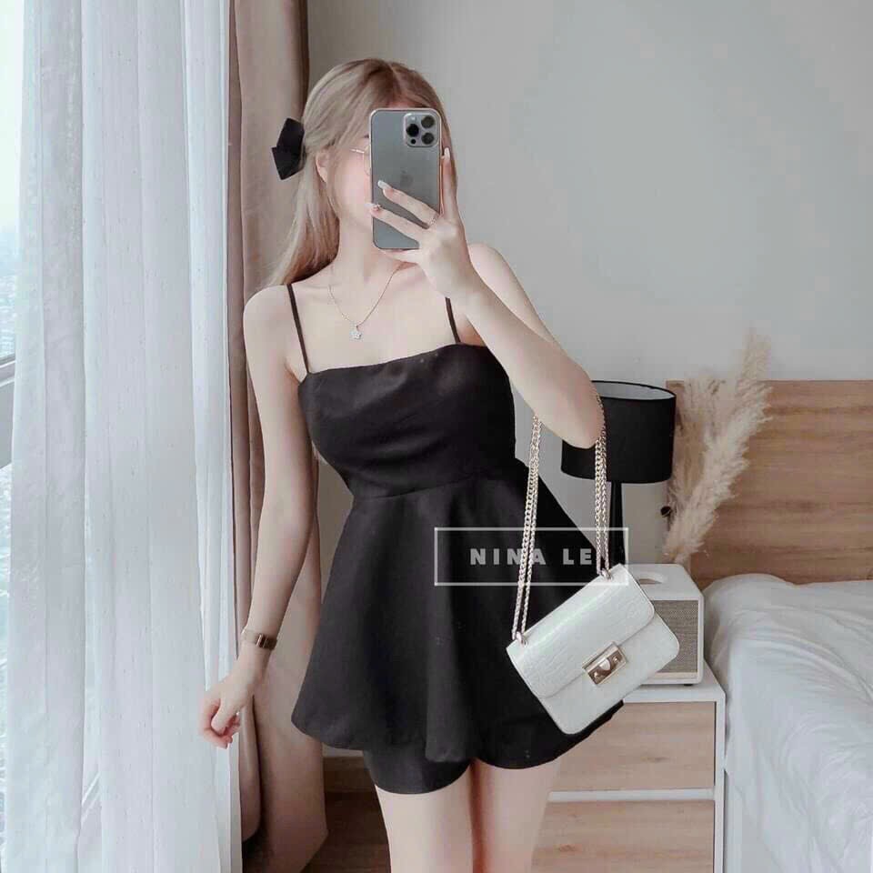 SET ÁO 2 DÂY TRƠN VỚI QUẦN NGẮN