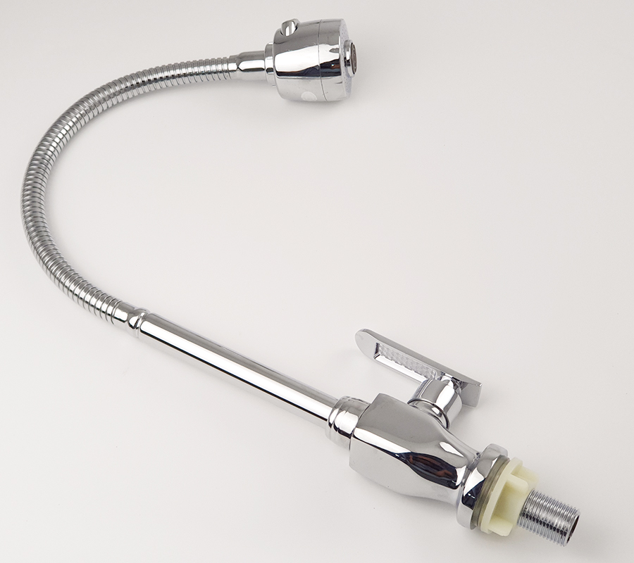 Vòi rửa chén lạnh cần lò xo Đồng mạ Chrome Eurolife EL-RC01