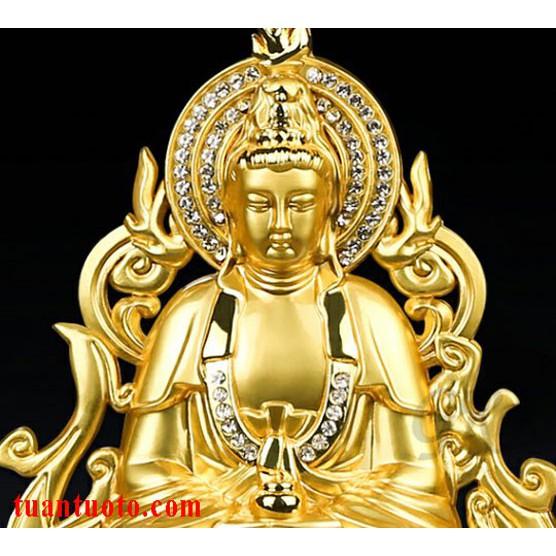 Tượng phật bà mạ vàng để ô tô