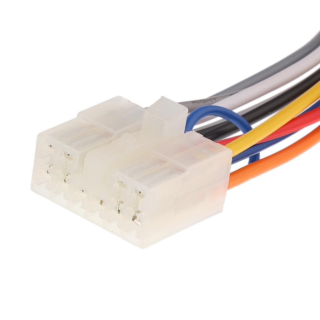 6.3 "10 Pin + 6 Stereo Wiring Harness Adapter Connector for