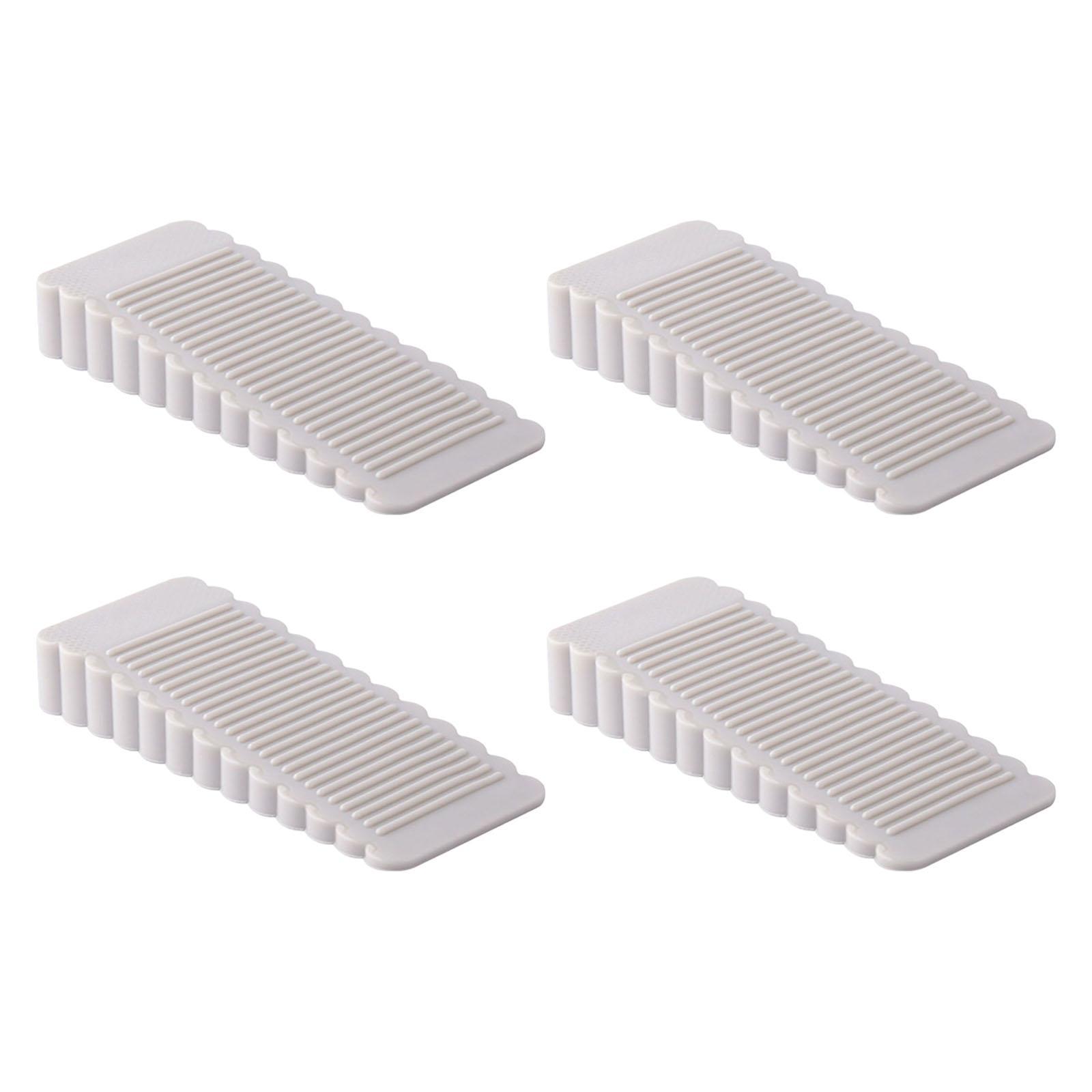 4 Pieces Safety Silicone Wedge Door Stopper Door Stop Stoppers for Kitchen