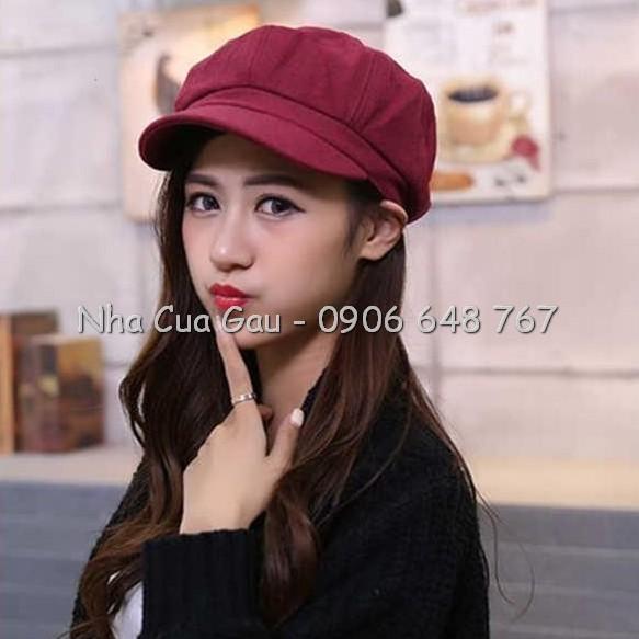 Nón beret bí nỉ 4 màu best seller