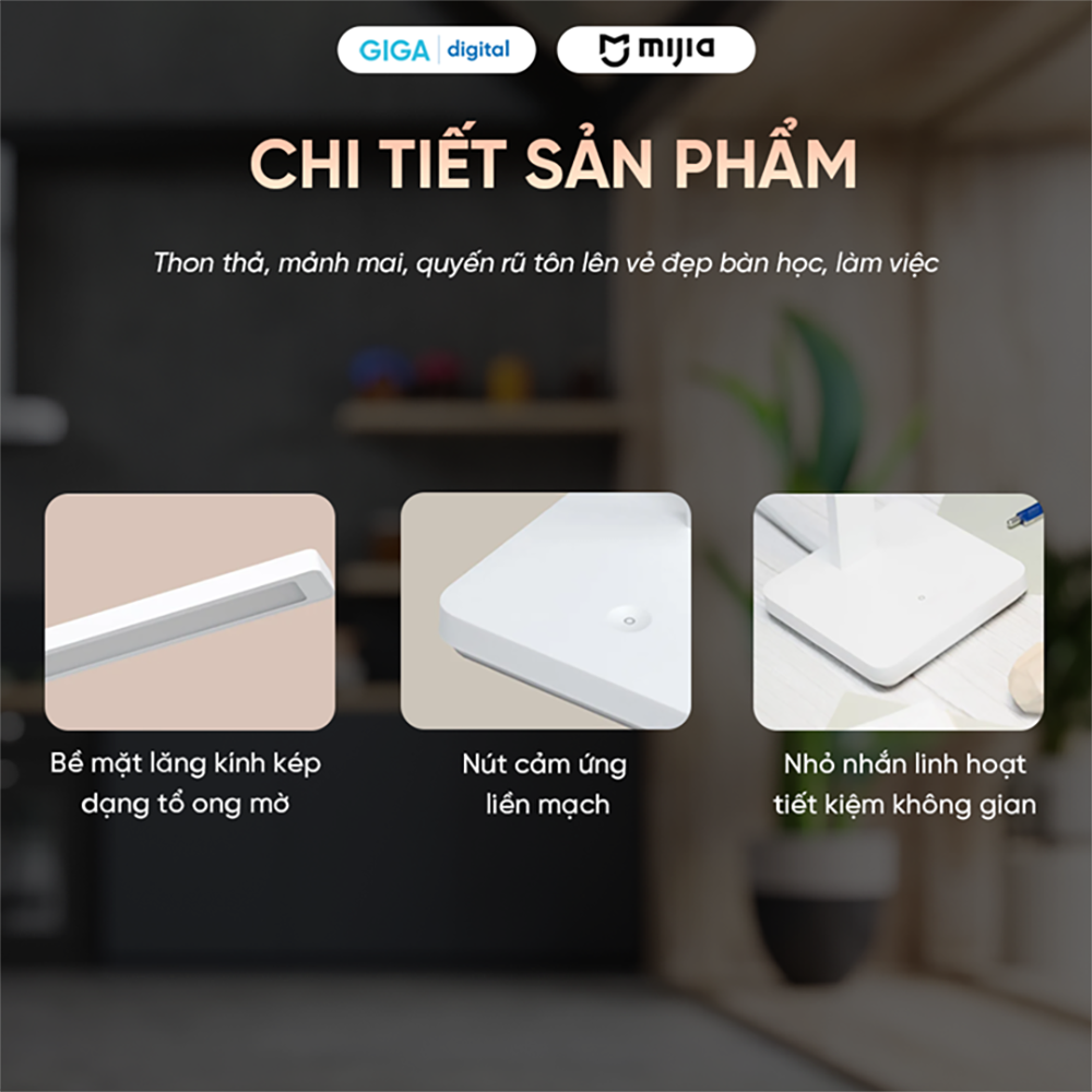 Đèn Bàn Xiaomi Mijia Lite 2020 - Bảo vệ mắt, chống cận thị - Hàng Chính Hãng