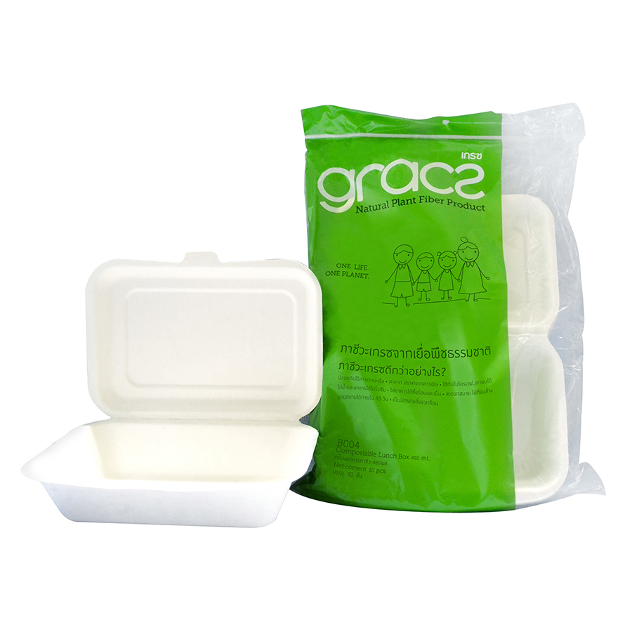 Combo 2 Gói Hộp Cơm - Bao Bì Gracz Từ Bã Mía