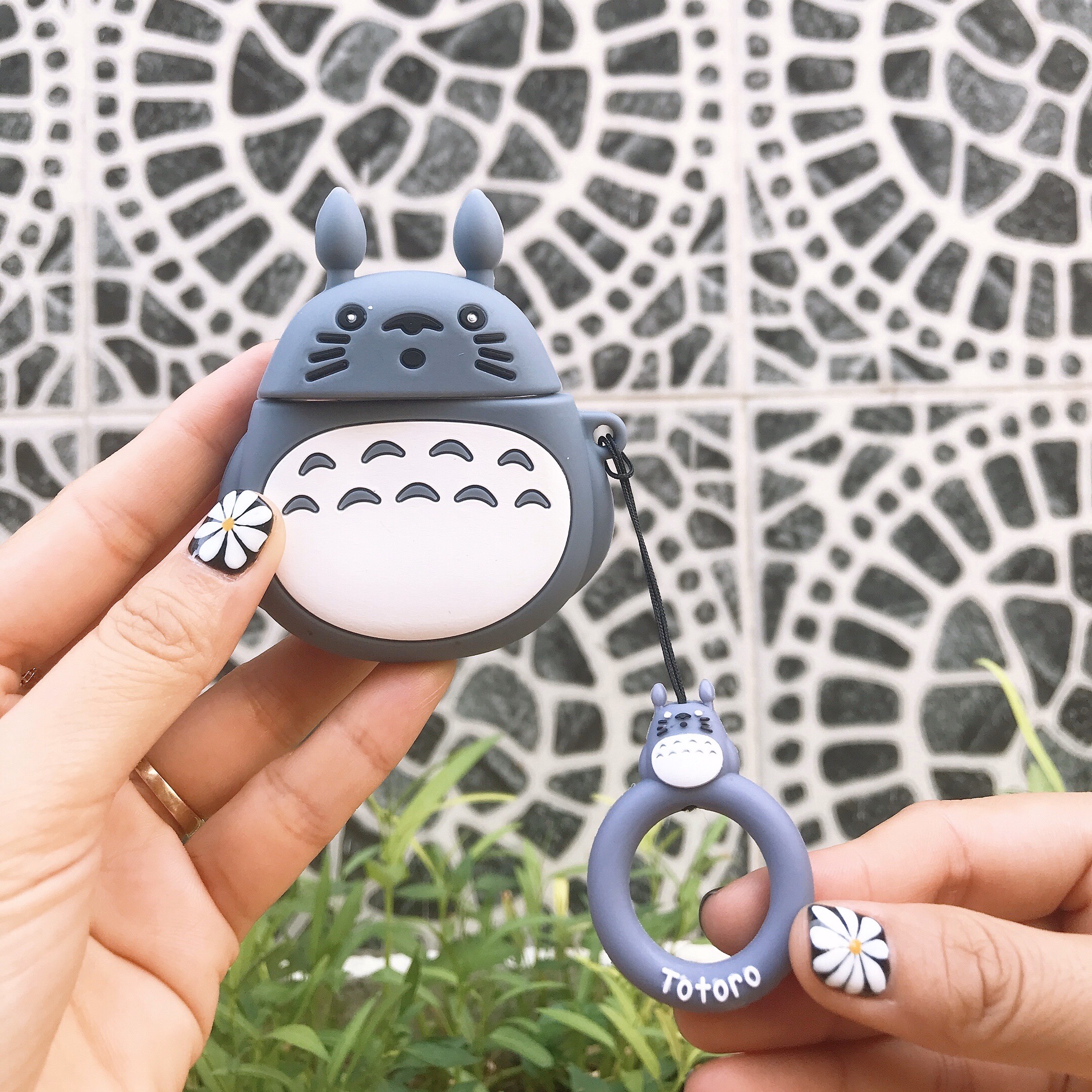 Bao Case Silicon Cho Tai Nghe Apple AirPods 1 / AirPods 2 -  Hình Totoro