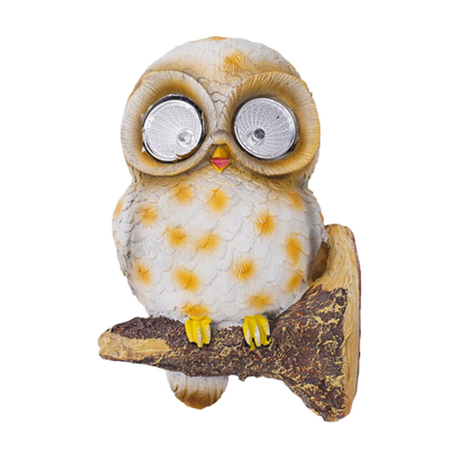 Owl Solar Lights Simulation Animals Solar Lights Lamp Landscape Lights LED Owl Shaped Waterproof Light for Yard Pathway Porch