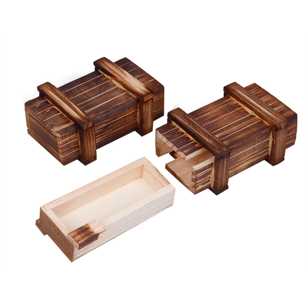 HỘP GỖ BÍ MẬT 2 NGĂN MAGIC WOODEN BOX