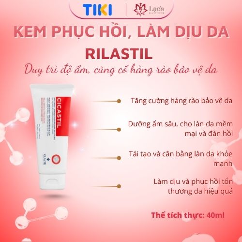 Kem Dưỡng Phục Hồi, Làm Dịu Da Rilastil Cicastil Multi-Use Soothing Repairing Balm 40ML