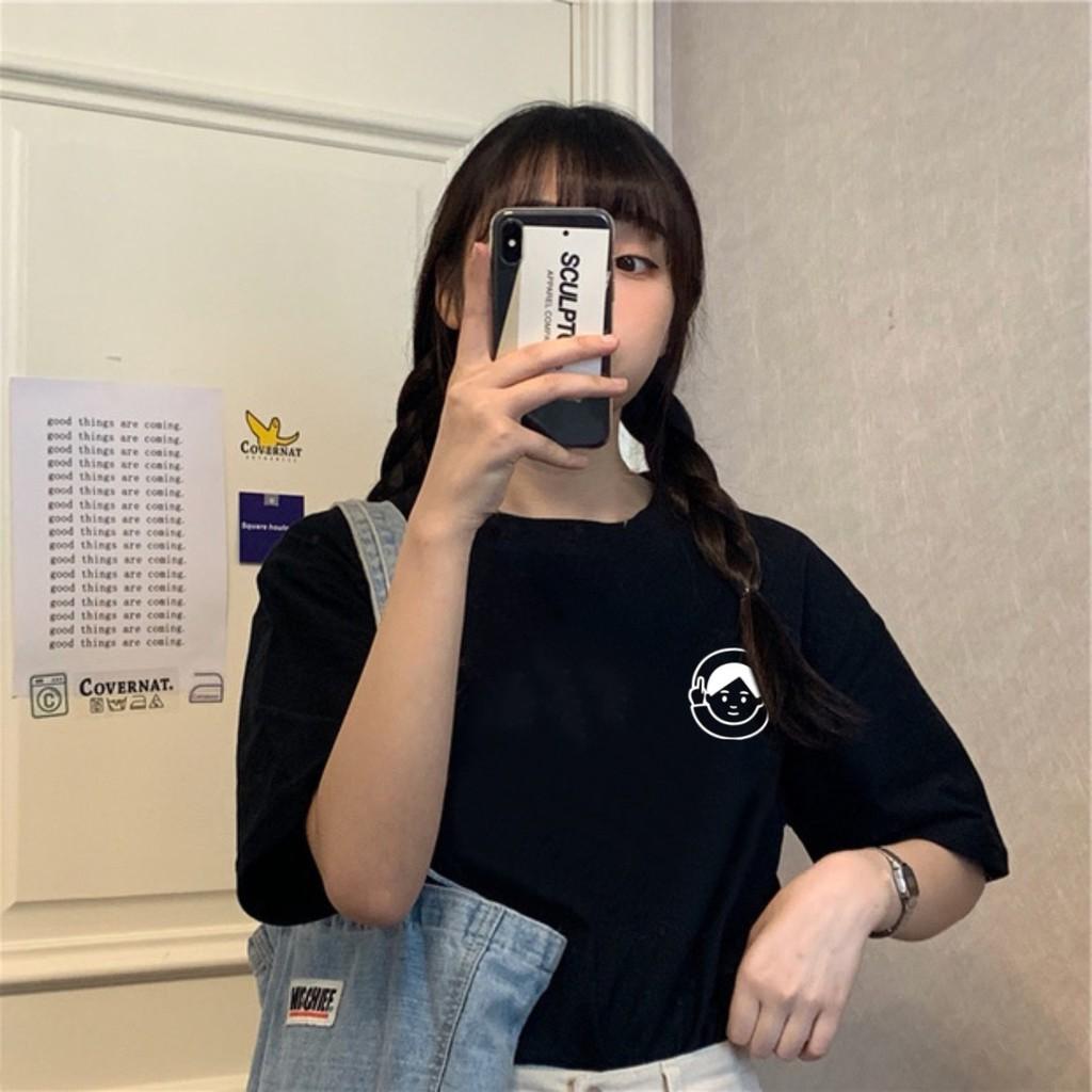 Áo thun tay lỡ Chữ Hàn phông Unisex nam nữ tee oversize form rộng pull Ulzzang Streetwear Hàn Quốc vải mềm