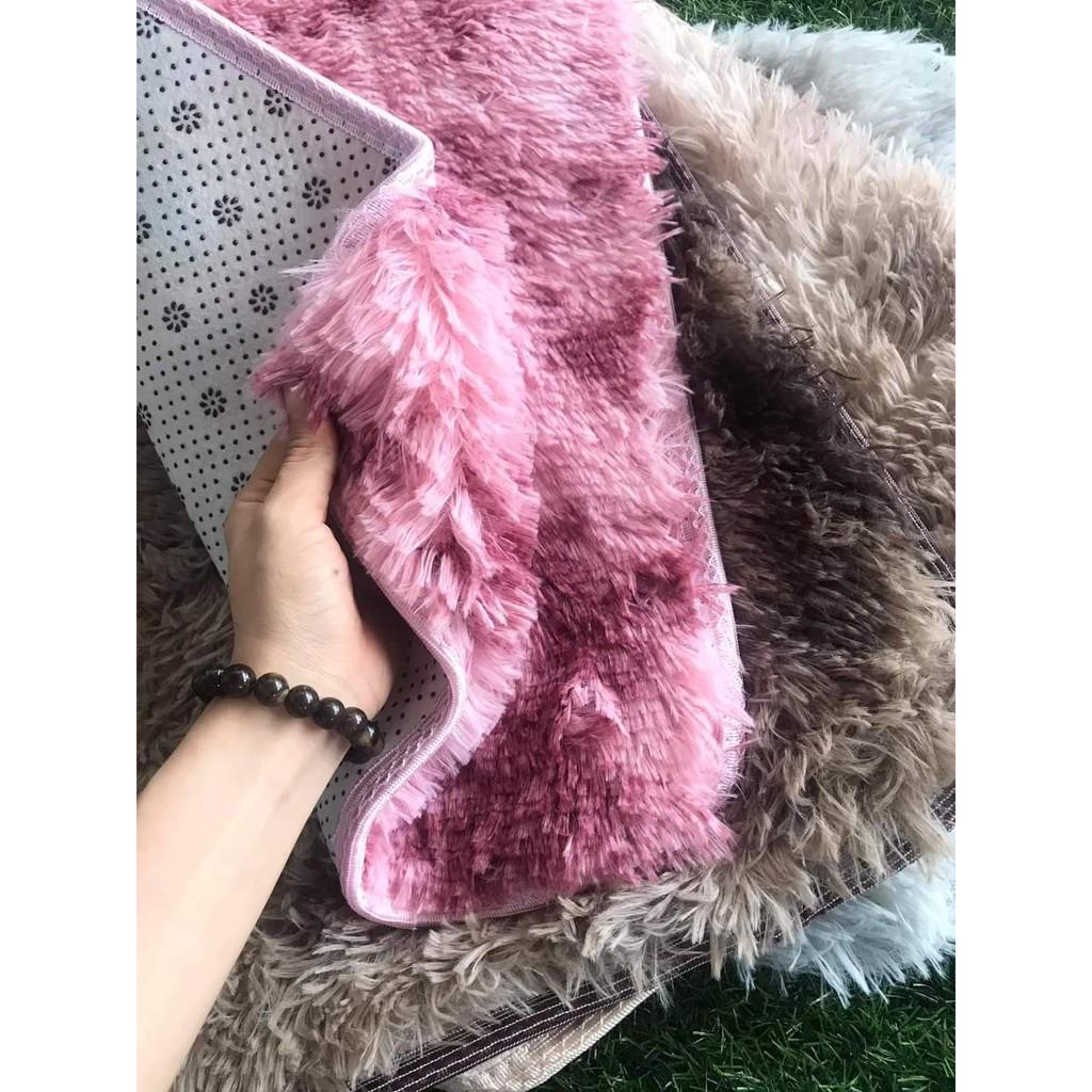 Thảm lông loang lau chân, thảm trải sàn, mềm mịn, chống trượt