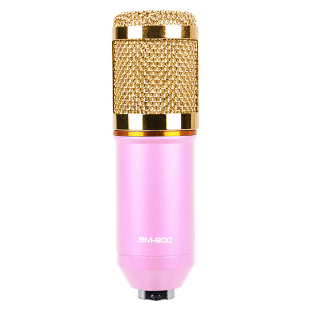 Micrô Ngưng Tụ BM-800 Có Giá Đỡ Chống Sốc Để Ghi Âm, Phát Thanh, Hát Trên Đài Phát Thanh
