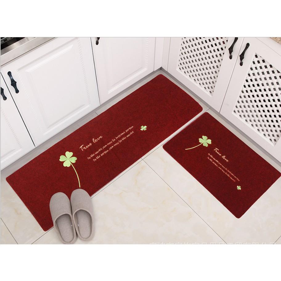 Bộ 2 thảm trang trí nhà Bếp cao cấp phong cách EU