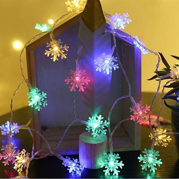 Đèn LED nhiều màu nhấp nháy trang trí Noel siêu đẹp, siêu rẻ dài 7m.