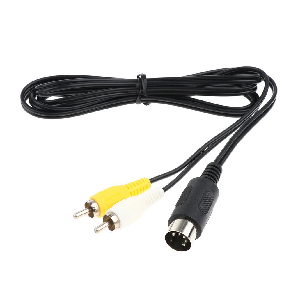 1.8m AV RCA Composite Audio Video Cable TV Lead for Console
