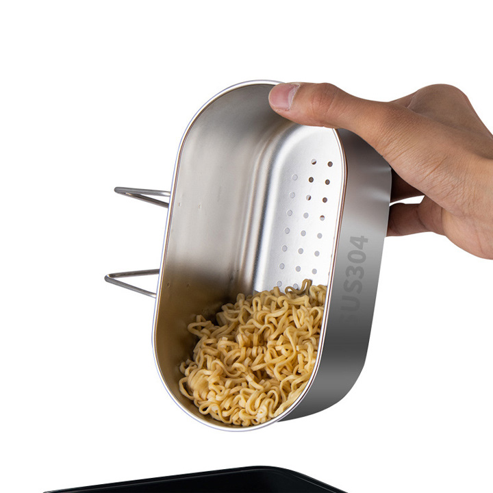 Khay lọc rác lọc đồ thừa gắn vách ngăn chậu rửa bát đôi, làm bằng inox 304